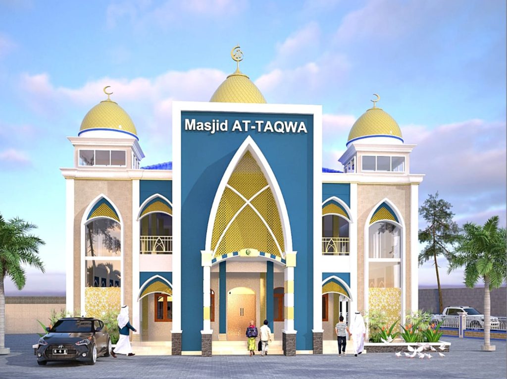 Masjid At Taqwa lingkungan komunitas dan kegiatan sosial