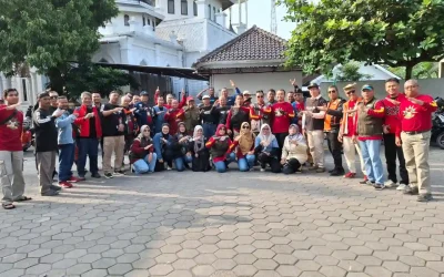 Launching Bikersmu PCM Kasihan, Adakan Touring Dan Bakti Sosial Ke Gunung Kidul