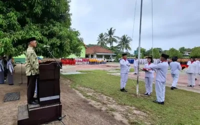 Upacara Memperingati Milad Muhammadiyah 112 oleh PCM Belitang