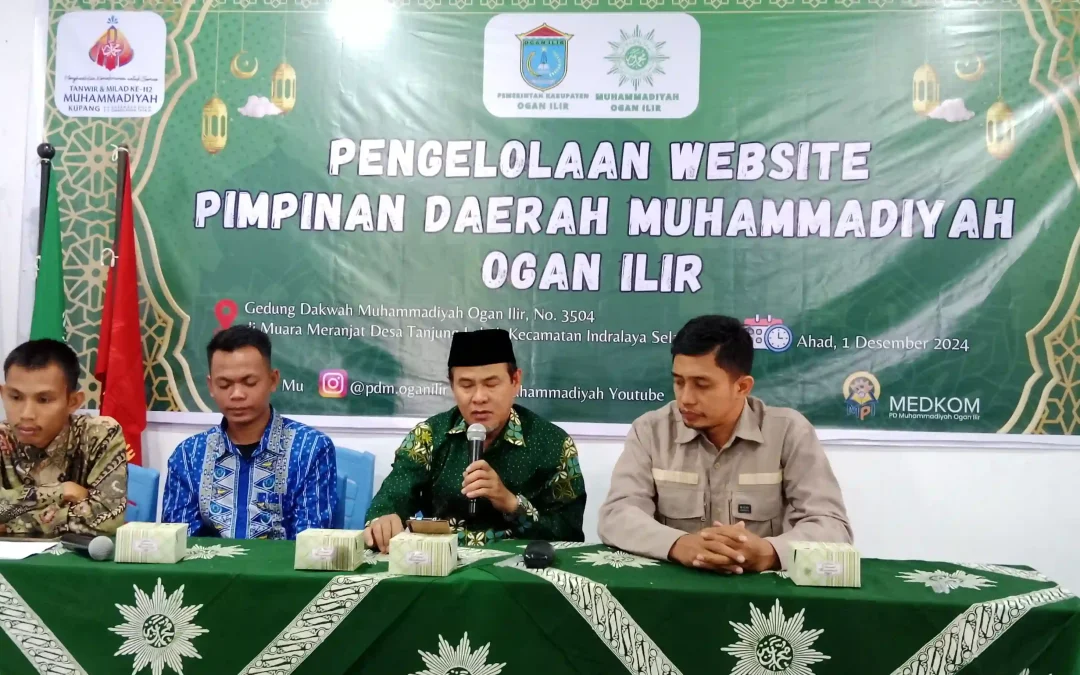 Tingkatkan Kapasitas Operator Sekolah PDM Ogan Ilir Selenggarakan Pelatihan Pengelolaan Website