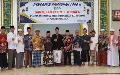 Hadirkan kebersamaan: PCM Kunduran Adakan Pengajian, Santunan Sosial dan Iftar Jama’i.
