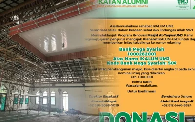 IKALUM UMJ Jadi Motor Gerakan Donasi Untuk Renovasi Masjid At-Taqwa UMJ