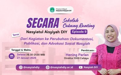 Dari Kegiatan ke Perubahan: Belajar Advokasi Sosial Bersama Hening Parlan di SECARA Nasyiah DIY Episode 9