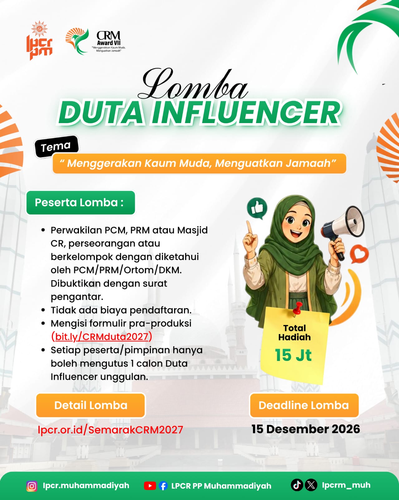 Crm vii 2027 duta influencer