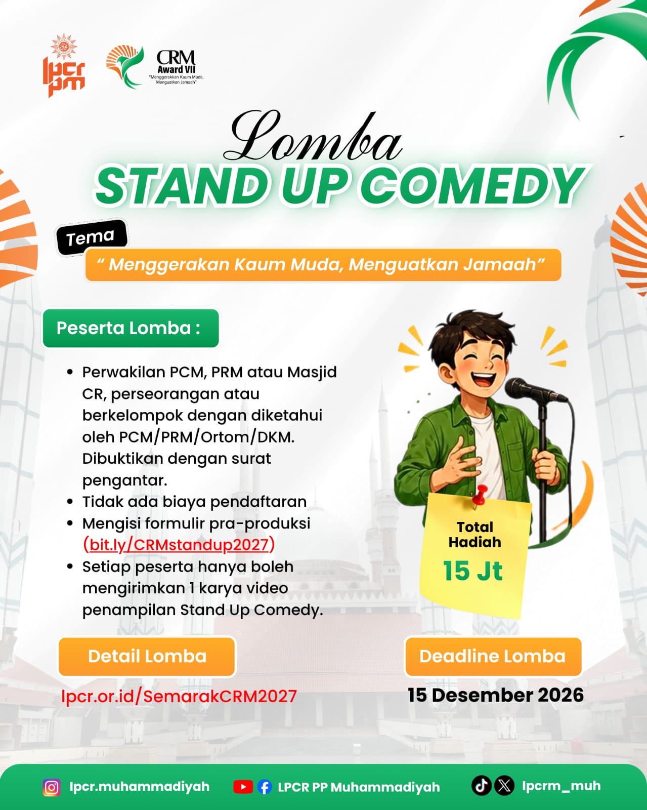 Crm vii 2027 standup comedy