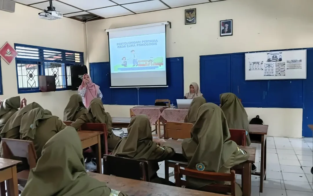 UPTD Puskesmas Kasihan I Gelar Sosialisasi Pertolongan Pertama Pada Luka Psikologis (P3LP) di MTs Muhammadiyah Kasihan